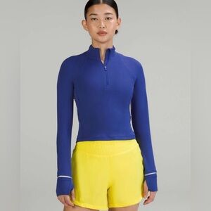 Lululemon Its Rulu Run Cropped Half Zip *Ribbed